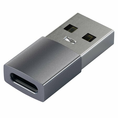 SATECHI Aluminum Usb A 3.0 To Usb C Adapter, Space Gray ST-TAUCM